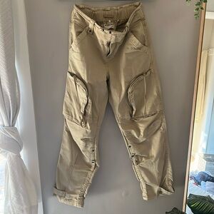 Free People baggie cargo style pants, size S